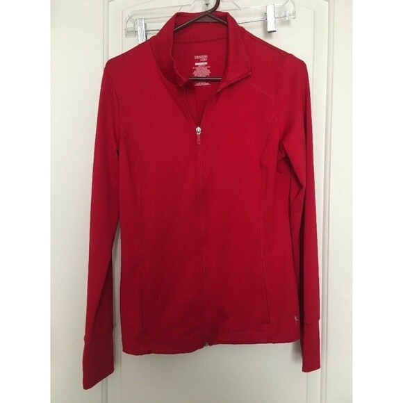 Danskin Now Women's Activewear Full Zip Jacket w/ Thumb Inserts Size S 4-6 Red - Picture 1 of 8